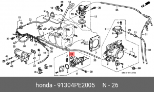 Прокладка, впускной коллектор 91304PE2005 HONDA