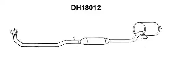 Глушитель выхлопных газов конечный DH18012 VENEPORTE