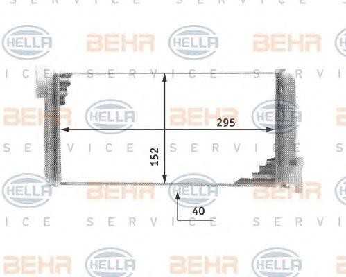 Теплообменник, отопление салона 8FH 351 311-591 HELLA