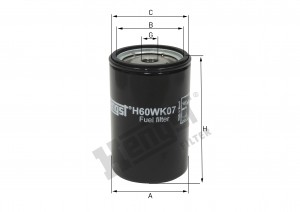 Топливный фильтр H60WK07 HENGST
