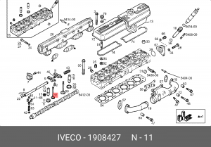 Выпускной клапан 1908427 IVECO