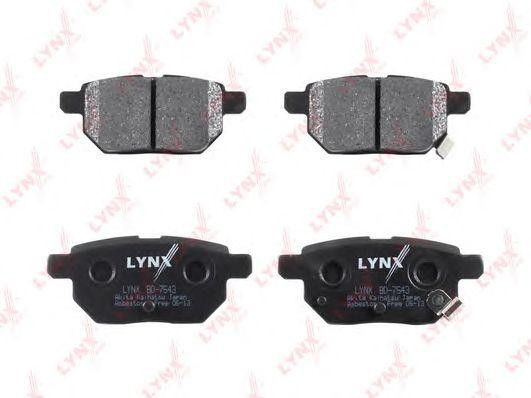 Колодки тормозные дисковые BD-7543 LYNXAUTO