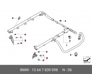 Клапанная форсунка 13 64 7 839 098 BMW