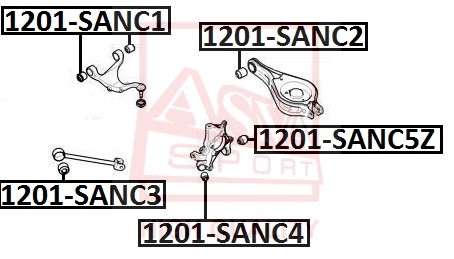 Сайлентблок 1201-SANC3 ASVA