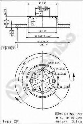 Тормозной диск 08.5456.10 BREMBO