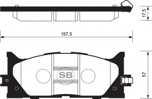 Колодки тормозные дисковые SP2080 SANGSIN
