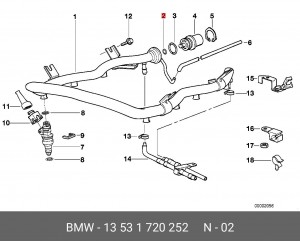 Прокладка 13 53 1 720 252 BMW