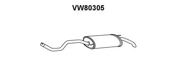 Глушитель выхлопных газов конечный VW80305 VENEPORTE