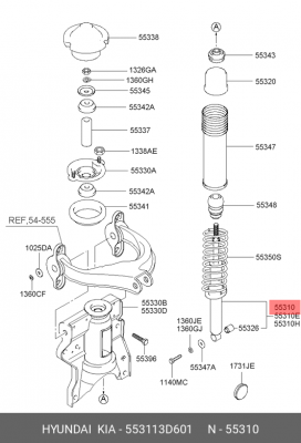 Амортизатор 553113D601 HYUNDAI KIA