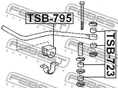 Втулка стабилизатора TSB-723 FEBEST