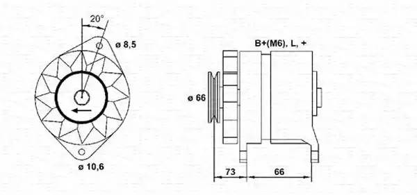 Генератор 943356691010 MAGNETI MARELLI