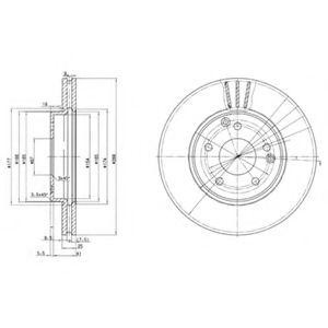 Тормозной диск BG3240 DELPHI