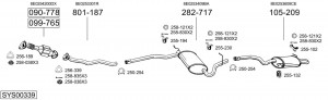 Глушитель выхлопных газов конечный 115331 BOSAL