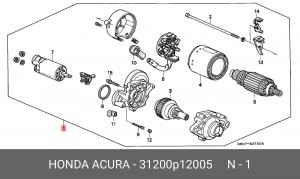 Стартер 31200P12005 HONDA