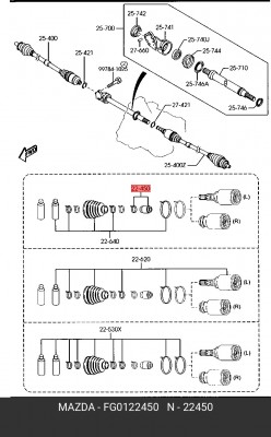 Деталь FG01-22-450 MAZDA