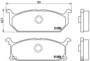 Комплект тормозных колодок, диско P 79 003 BREMBO