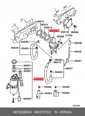 Топливный насос MD073762 MITSUBISHI