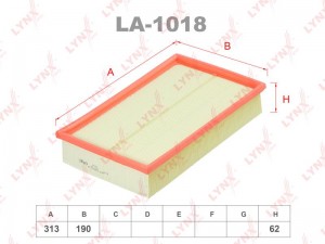 Фильтр воздушный LA-1018 LYNXAUTO