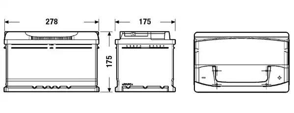 Батарея аккумуляторная EA722 EXIDE
