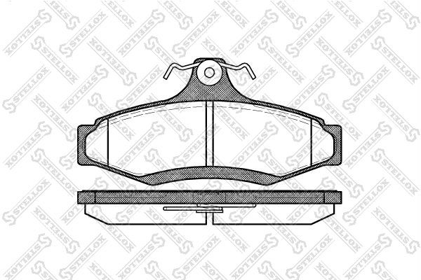 Колодки тормозные дисковые 657-010B-SX STELLOX