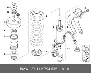 Амортизатор подвески 37 11 6 794 535 BMW