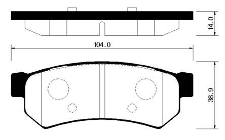 Колодки тормозные дисковые HP2020 HSB