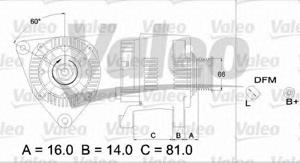 Генератор 437173 VALEO PHC