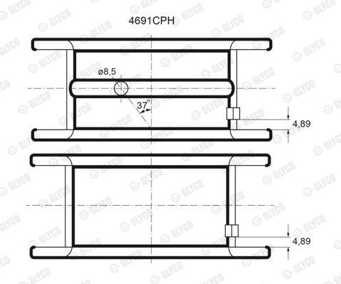 Подшипник 4691CPH GLYCO
