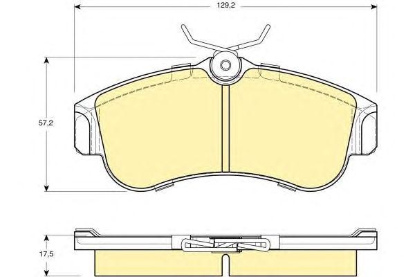 Комплект тормозных колодок, диско 6108481 GIRLING