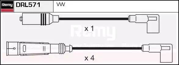 Ккомплект проводов зажигания DRL571 DELCO REMY