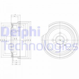Тормозной барабан BF367 DELPHI