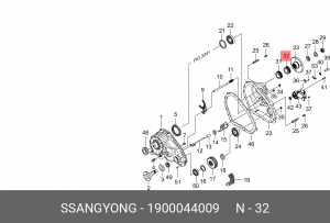 Сальник 1900.044.009 SSANG YONG