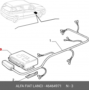 Блок управления, управление двигателем 46464971 ALFA FIAT LANCIA