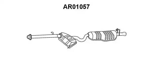 Глушитель выхлопных газов конечный AR01057 VENEPORTE