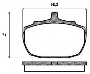Комплект тормозных колодок, диско P 52 005 BREMBO