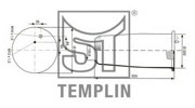 Кожух пневматической рессоры 040606106950 TEMPLIN