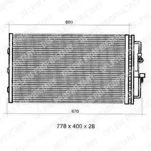 Конденсатор, кондиционер TSP0225353 DELPHI