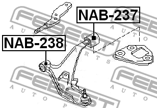 Сайлентблок NAB-237 FEBEST