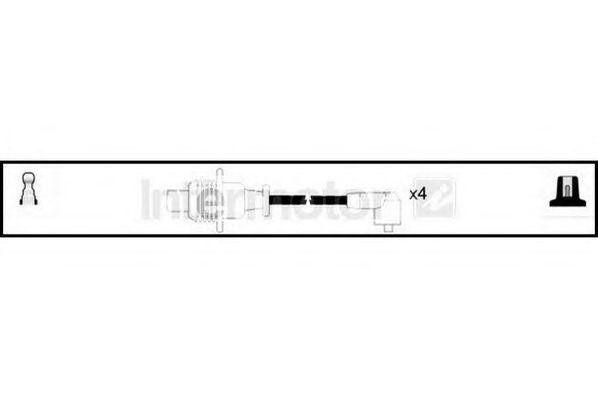 Ккомплект проводов зажигания 73295 STANDARD