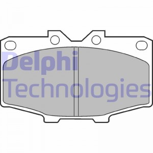 Комплект тормозных колодок, диско LP448 DELPHI