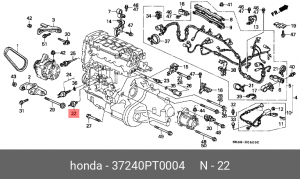 Датчик давления масла 37240PT0004 HONDA
