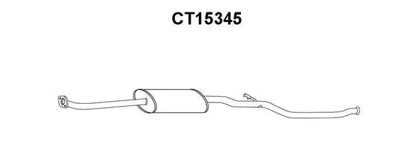 Предглушитель выхлопных газов CT15345 VENEPORTE