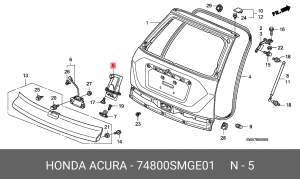 Замок крышки багажника 74800SMGE01 HONDA