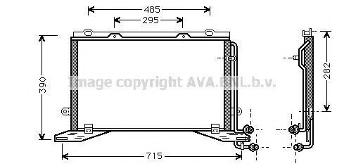 Радиатор кондиционера MS5268 AVA