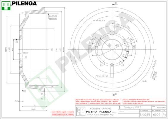 Тормозной барабан 6009 PILENGA