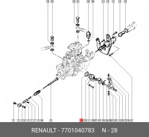 Прокладка 7701040783 RENAULT