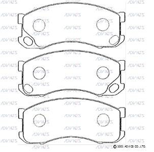 Колодки тормозные дисковые SN280E ADVICS