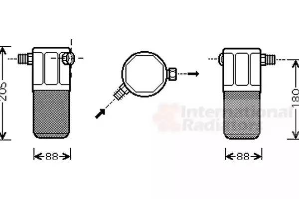 Осушитель, кондиционер 0100D099 VAN WEZEL