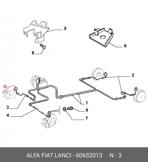 Датчик, частота вращения колеса 60652013 ALFA FIAT LANCIA