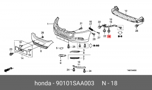Деталь 90101SAA003 HONDA